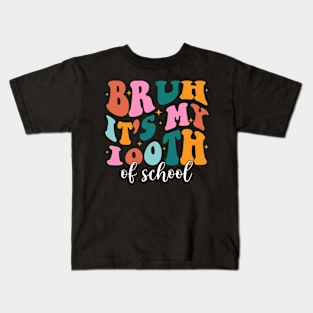 Bruh It's My 100 Days Of School, 100th Day of School Teacher Kids T-Shirt